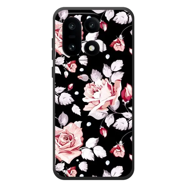Чехол с принтом «Цветочки на черном» для OnePlus 15