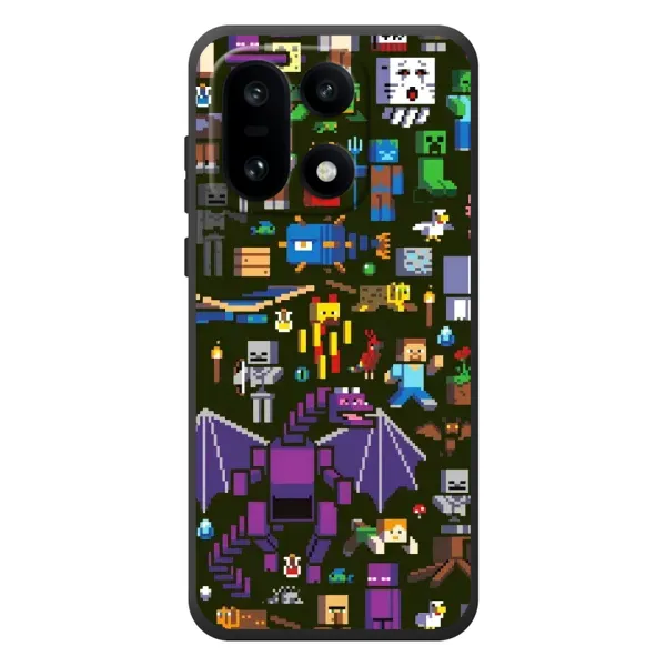 Чехол с принтом «Коллаж Майнкрафт» для OnePlus 15