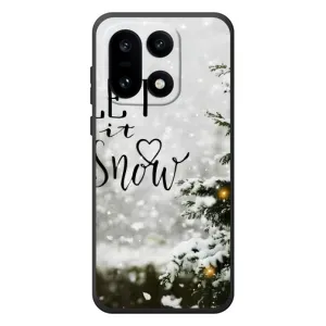 Новорічні, Святкові Чохли для OnePlus 15 - 2024 год (Let it snow)