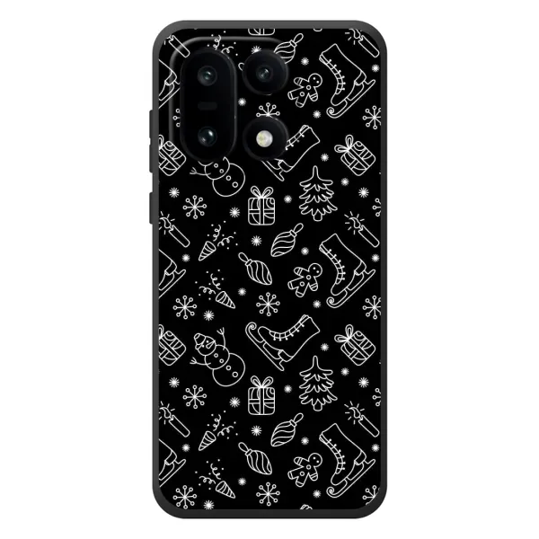 Чехол с принтом «Новогодний фон» для OnePlus 15