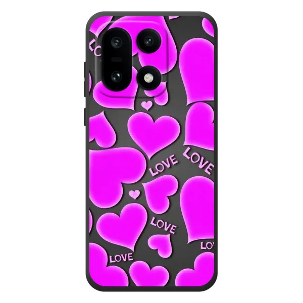 Чехол с принтом «Pink hearts» для OnePlus 15
