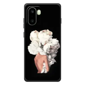 Чехлы (ART) Цветы на OnePlus 15R (VPrint) (Белые цветы)
