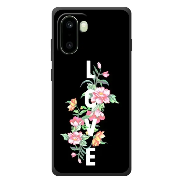 Чохол з принтом «Квіти LOVE» для OnePlus 15R