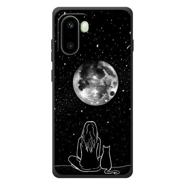 Чехол с принтом «Девушка с котом» для OnePlus 15R Чехол с принтом «Девушка с котом» для OnePlus 15R