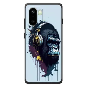 Чехол с Обезьянами OnePlus 15R - (AlphaPrint) (Горилла в наушниках)