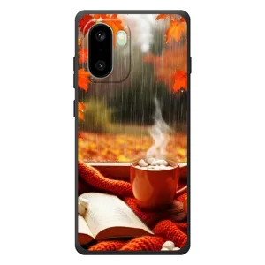 Чехол с уникальным дизайном «Осень с кофе» для OnePlus 15R (Кофе и дождь)