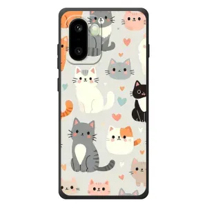 Чехол с рисунком кот на OnePlus 15R (Коллаж котов)