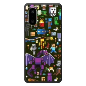 Чехол Майнкрафт на OnePlus 15R (AlphaPrint) Minecraft (Коллаж Майнкрафт)