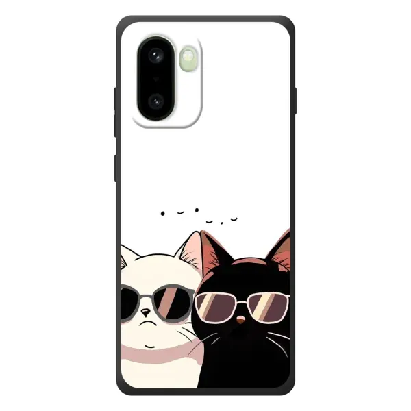 Чехол с принтом «Коты в очках» для OnePlus 15R Чехол с принтом «Коты в очках» для OnePlus 15R