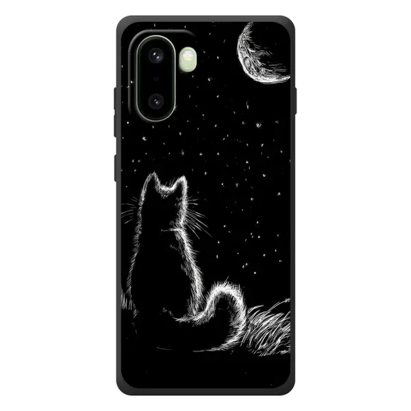Чехол с принтом «Котик и луна» для OnePlus 15R