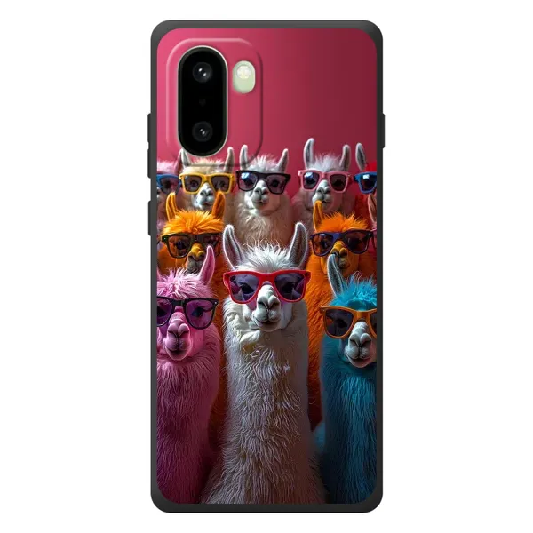 Чехол с принтом «Ламы в очках» для OnePlus 15R