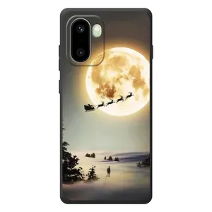 Новогодние, Праздничные Чехлы для OnePlus 15R - 2024 год (Санта на луне)