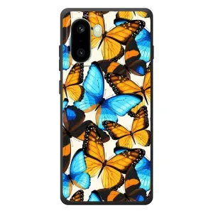 Чехол с принтом для Один Плюс пятнадцать Р - (Прикольные) (AlphaPrint) (Яркие бабочки)