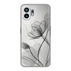 Чехол с принтом «Черные цветы» для OnePlus 15T
