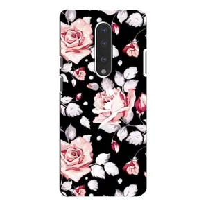 Чохли з квітами для OnePlus 7 Pro (VPrint) (Квіти на чорному)