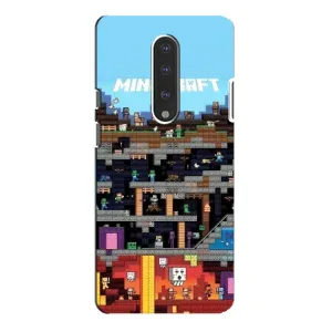 Чохол Майнкрафт на OnePlus 7 Pro (AlphaPrint) Minecraft (фон Minecraft)