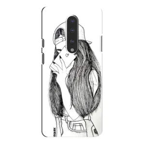 Чехол с печатью для OnePlus 7 Pro - (Мода) (AlphaPrint) (Фото девочки)