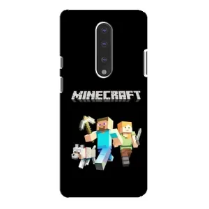 Чохол Майнкрафт на OnePlus 7 Pro (AlphaPrint) Minecraft (герої Minecraft)