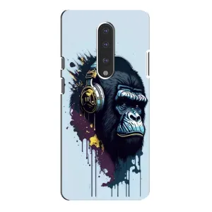 Чохол з Мавпами OnePlus 7 Pro - (AlphaPrint) (Горила в навушниках)