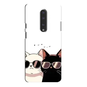 Чохол з малюнком кіт на OnePlus 7 Pro (Коти в окулярах)