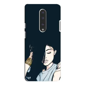 Чехол с печатью для OnePlus 7 Pro - (Мода) (AlphaPrint) (Красивая девочка)