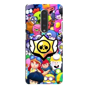 Чехол для OnePlus 7 Pro Бравл Старс (VPrint) (Лого Brawl Stars)
