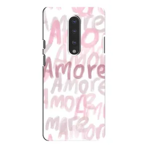 Чохол з розовим принтом для OnePlus 7 Pro (Аморе любов)