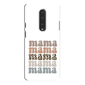 Чохол з принтом «Текстовий колаж мама» для OnePlus 7 Pro
