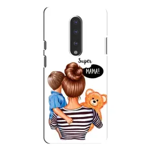Чохол з друком для OnePlus 7 Pro - (Мама з дитинкою) (AlphaPrint) (Мама з синочком)