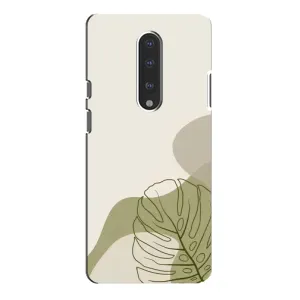 Силконовий чохол з принтом в квітах на OnePlus 7 Pro (Зелена монстера дизайн)