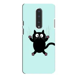 Чохол з принтом для OnePlus 7 Pro (AlphaPrint) Модні коти (Падаючий кіт)