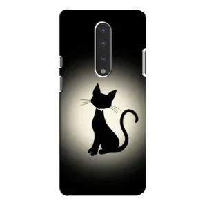 Чохол з принтом для OnePlus 7 Pro (AlphaPrint) Модні коти (Силует котика)