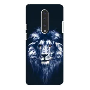 Чохол з картинкою ЛЕВ для OnePlus 7 Pro (VPrint) (Синій Лев)