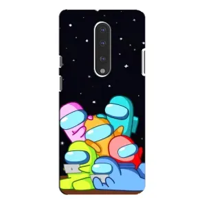 Чохли Амонг Ас для OnePlus 7 Pro (AlphaPrint) (Скіни в космосі)