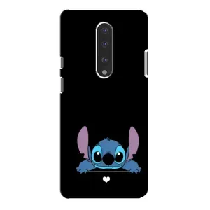 Чохол з принтом Стіч на OnePlus 7 Pro (Стіч на чорному)