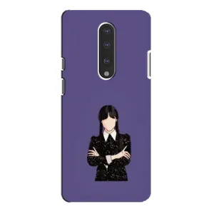 Чохли Венсдей на OnePlus 7 Pro Уенсдей (AlphaPrint) (Венздей у чорному)