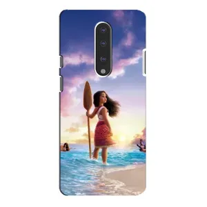 Чохол з мультфільмом Ваяна OnePlus 7 Pro (Моана з веслом)