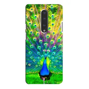 Чохол з пташками на OnePlus 7 Pro (VPrint) (Яскравий Павлин)
