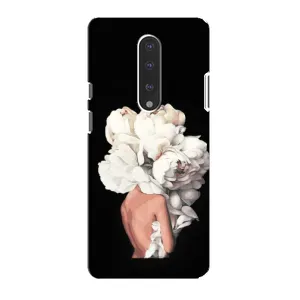 Чехлы (ART) Цветы на OnePlus 7 (VPrint) (Білі квіти)