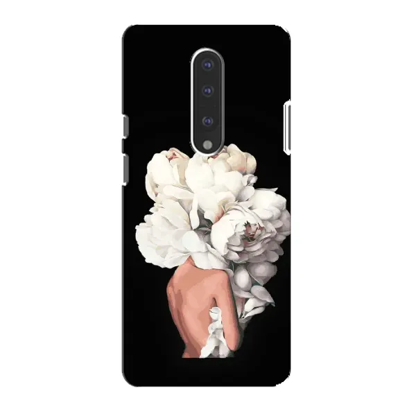 Чехол с принтом «Белые цветы» для OnePlus 7 Чехол с принтом «Белые цветы» для OnePlus 7
