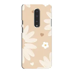 Чохол з принтом «Бежеві квіти» для OnePlus 7