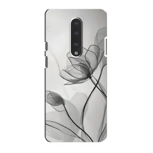 Чохол з принтом «Чорні квіти» для OnePlus 7