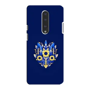 Чохли для OnePlus 7 Укр. Символіка (AlphaPrint) (Квітковий Герб)
