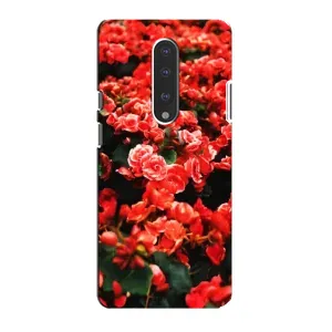 Чохли з квітами для OnePlus 7 (VPrint) (Квіти червоні)