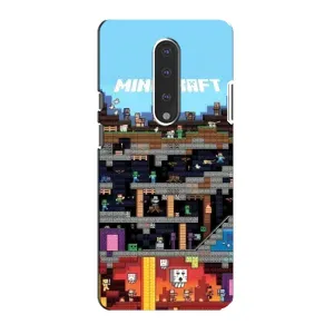 Чохол Майнкрафт на OnePlus 7 (AlphaPrint) Minecraft (фон Minecraft)