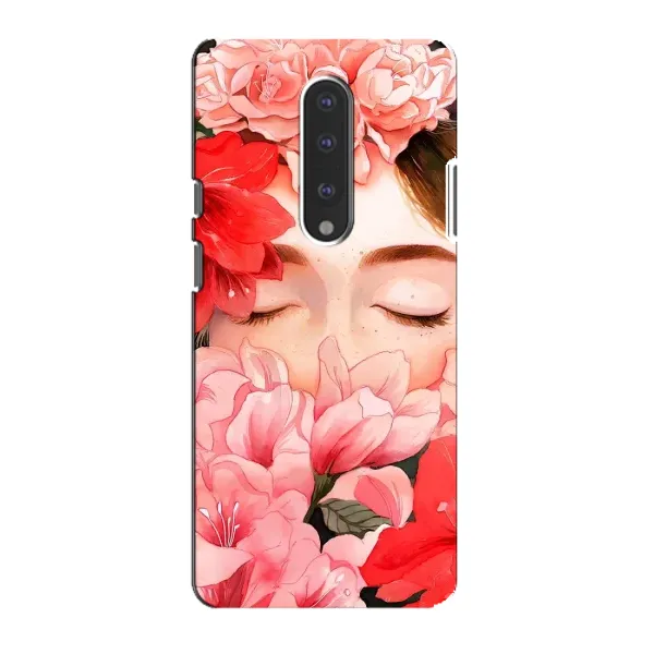 Чехол с принтом «Глаза в цветах» для OnePlus 7 Чехол с принтом «Глаза в цветах» для OnePlus 7