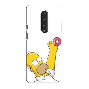 Чjхол з Сімпсонами для OnePlus 7 (VPrint) (Гомер з пончиком)