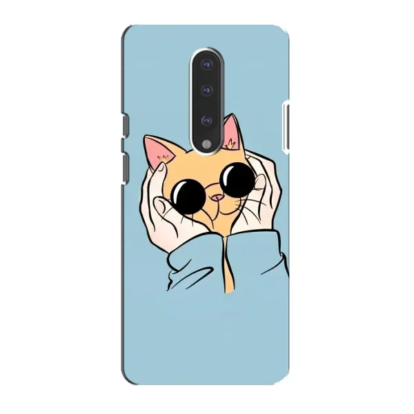 Чехол с принтом «Котик в очках» для OnePlus 7 Чехол с принтом «Котик в очках» для OnePlus 7