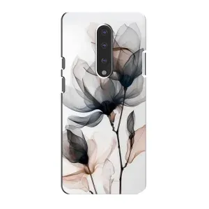 Чохол з принтом «Квіти на білому» для OnePlus 7