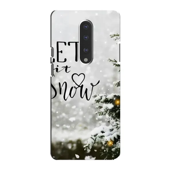 Чехол с принтом «Let it snow» для OnePlus 7 Чехол с принтом «Let it snow» для OnePlus 7